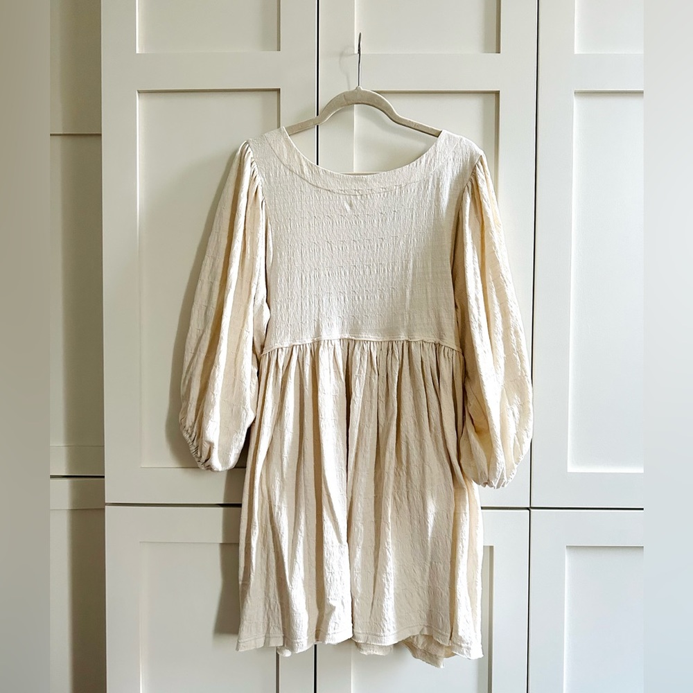 Free People Get Obsessed Babydoll Dress in Almond Milk